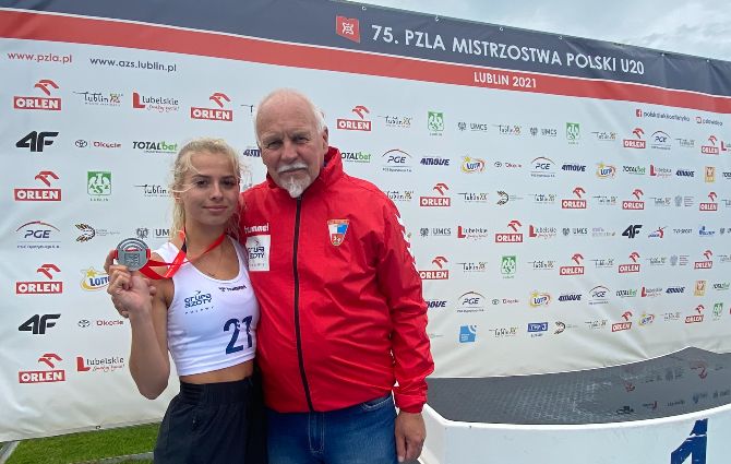Srebrny medal Wiktorii Oko na 75. PZLA Mistrzostwa Polski U20